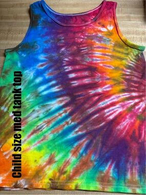 Fruit of the Loom Rainbow Child Tie-Dye Tank Top